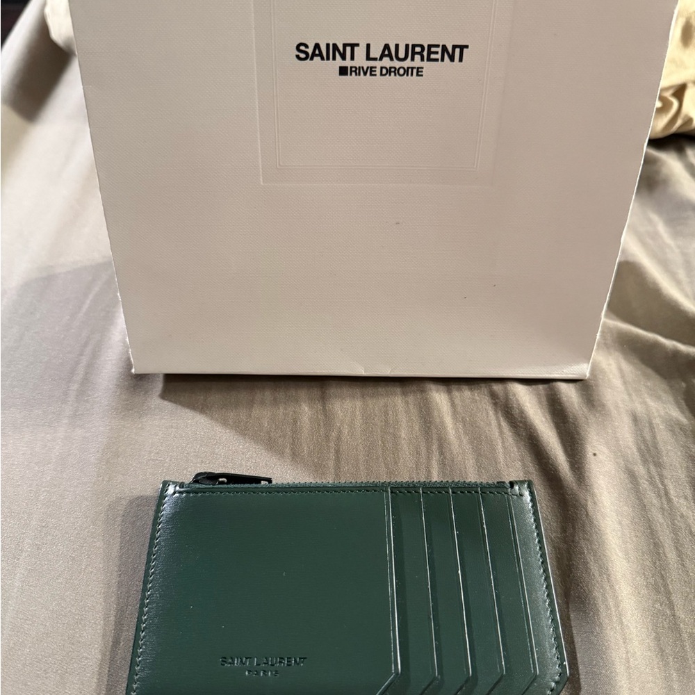 Saint Laurent Green Card Holder - Picture 2 of 10